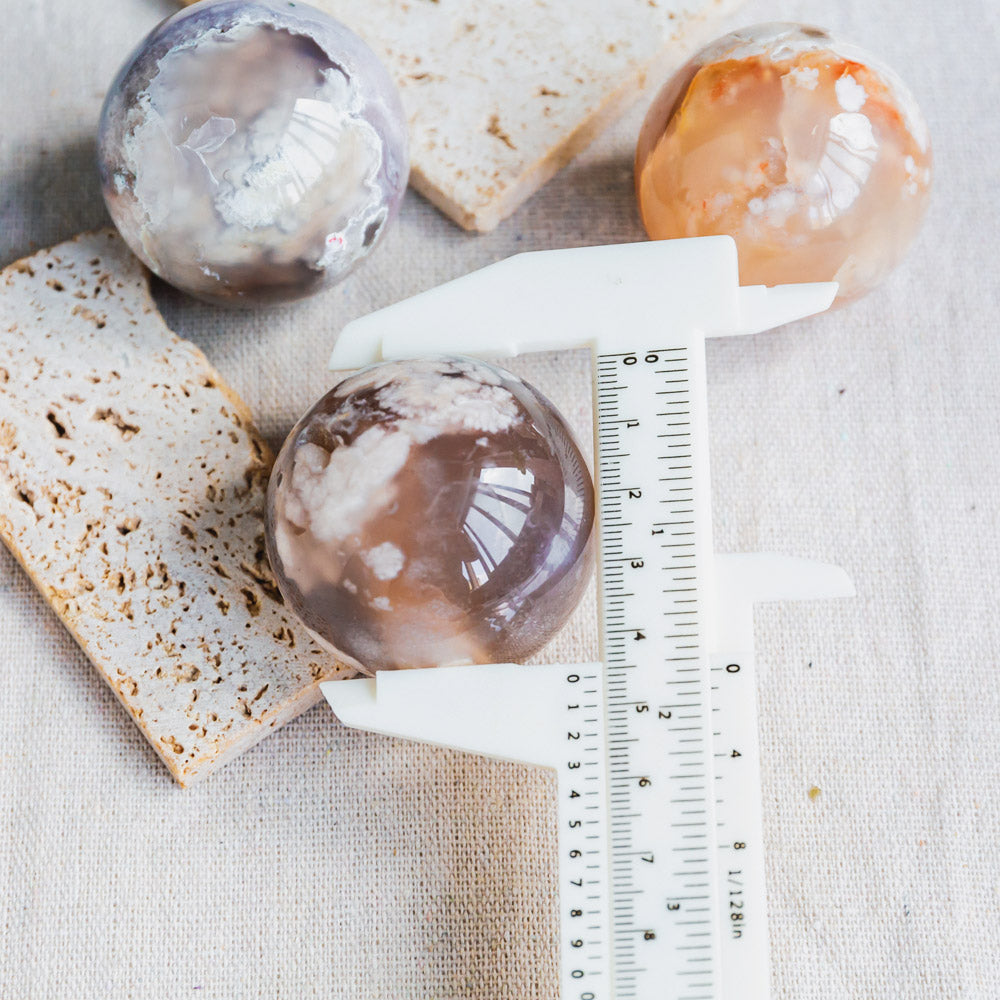 Flower Agate Sphere