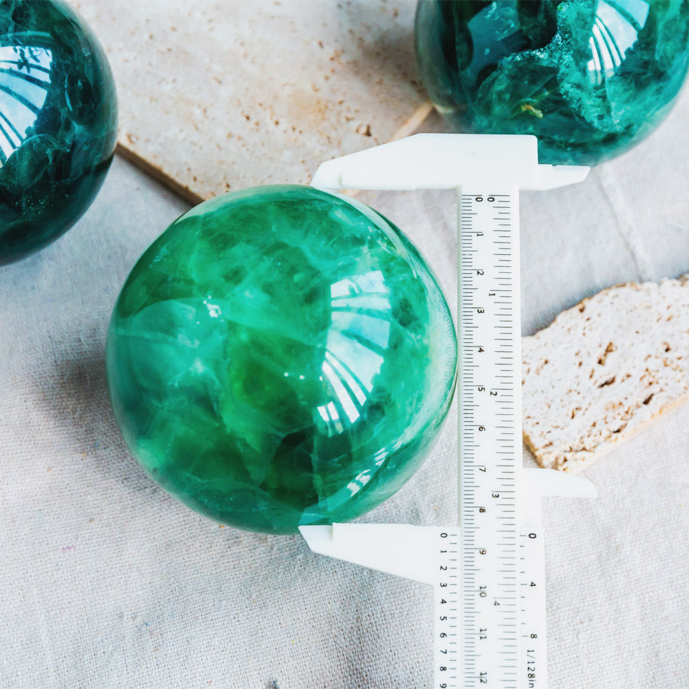 Green Fluorite Sphere