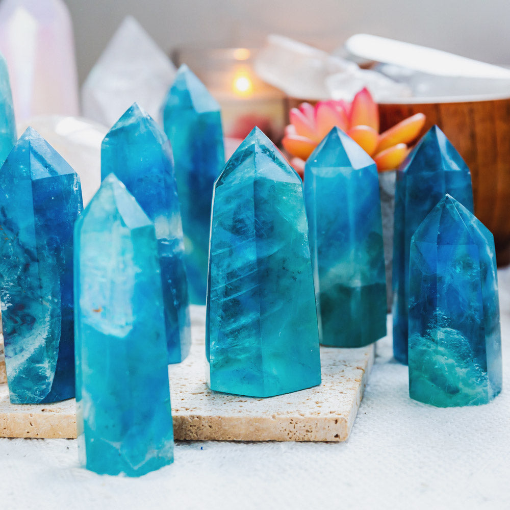 2.5" Blue Fluorite Point