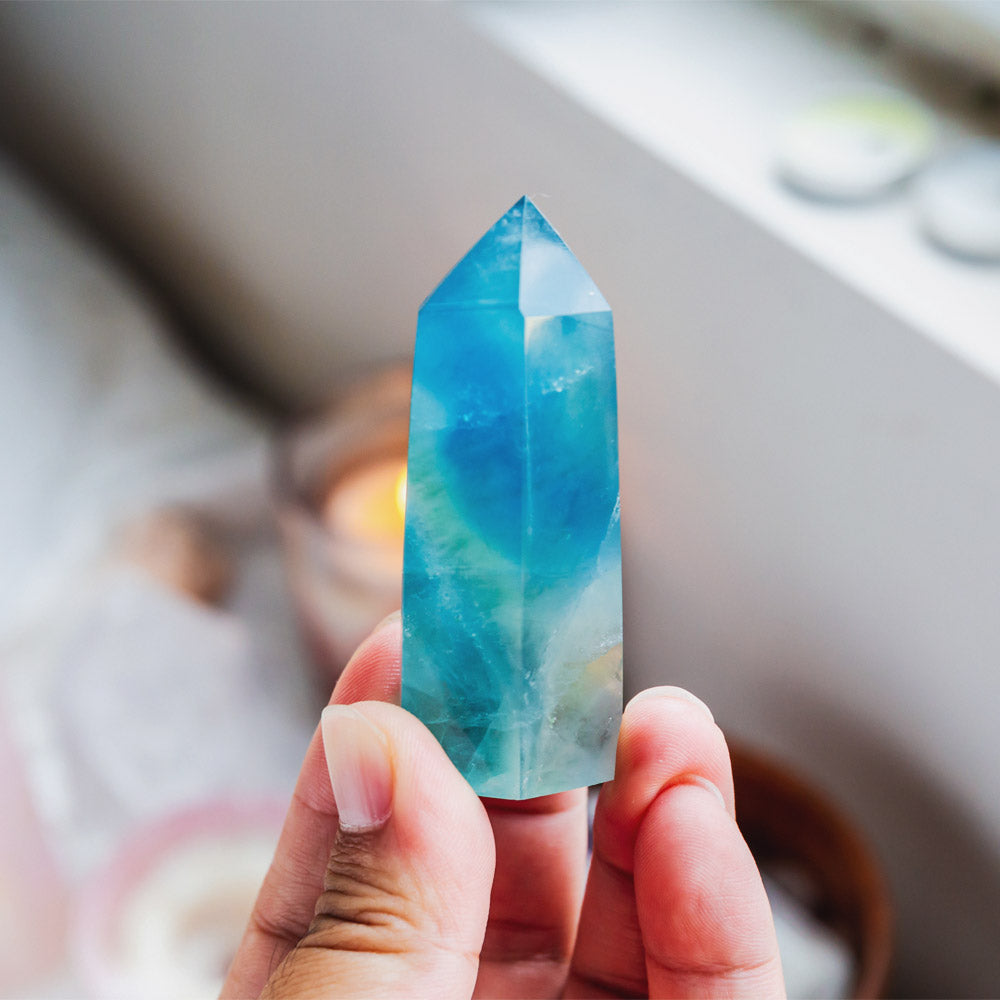 2.5" Blue Fluorite Point