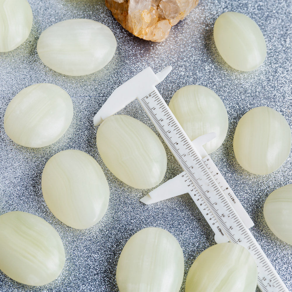 Pistachio Calcite Palm stone