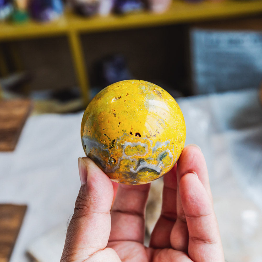 Bumble Bee Jasper Sphere