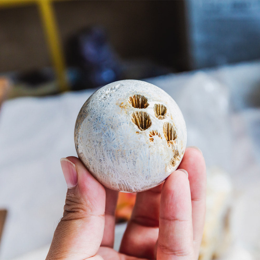 Coral Jasper Sphere