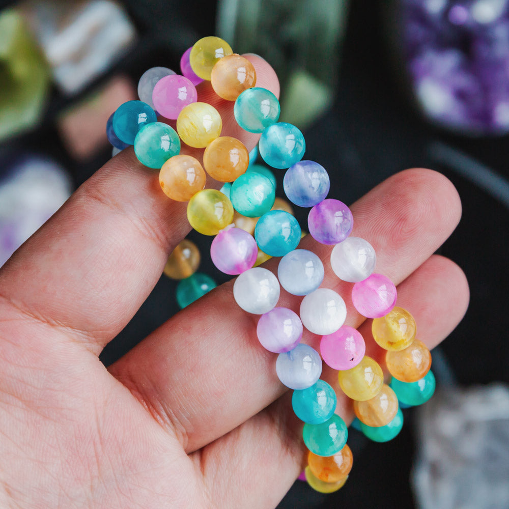 Rainbow Selenite Bracelet