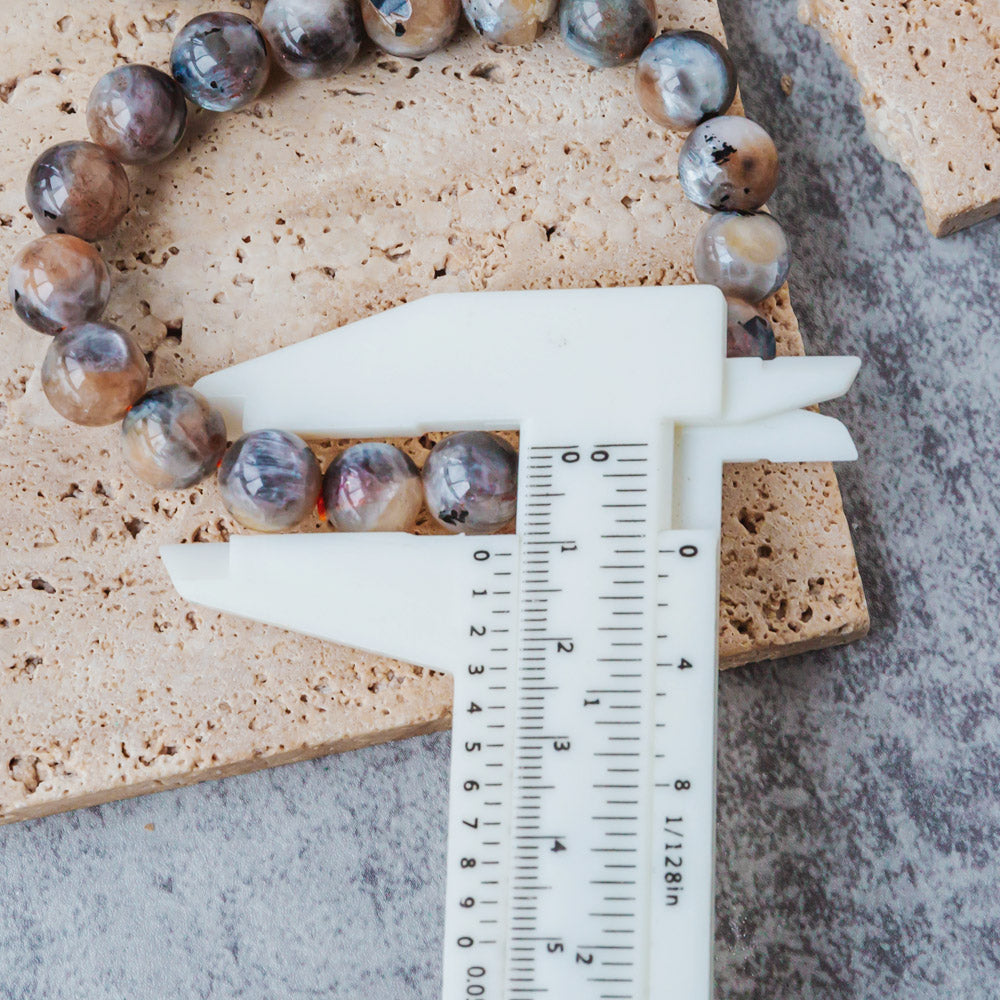 Black Moonstone With Tourmaline Bracelet