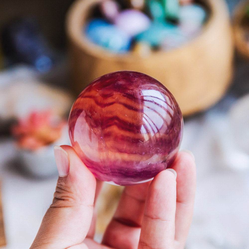 Purple Fluorite Sphere