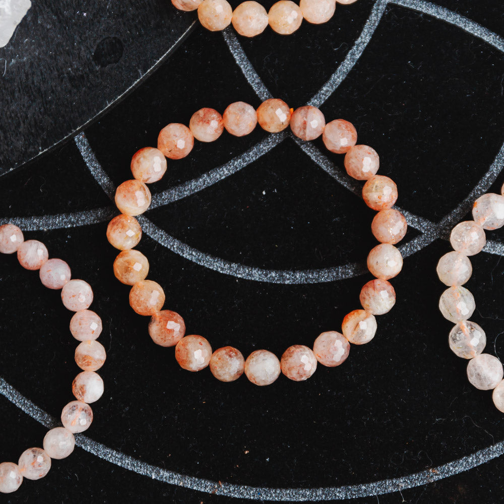 Sunstone Diamond Face Bracelet