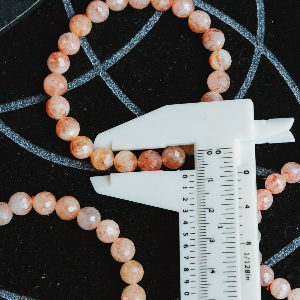 Sunstone Diamond Face Bracelet