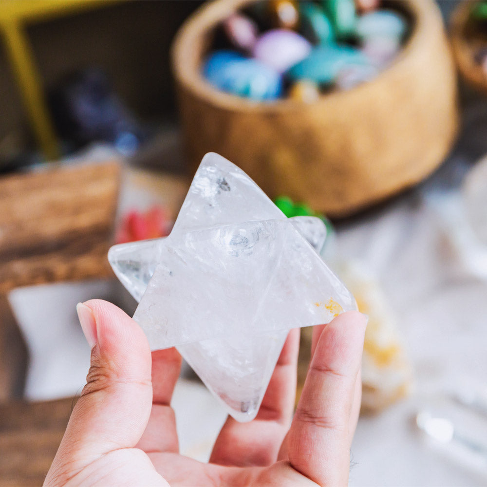 Clear Quartz Merkaba