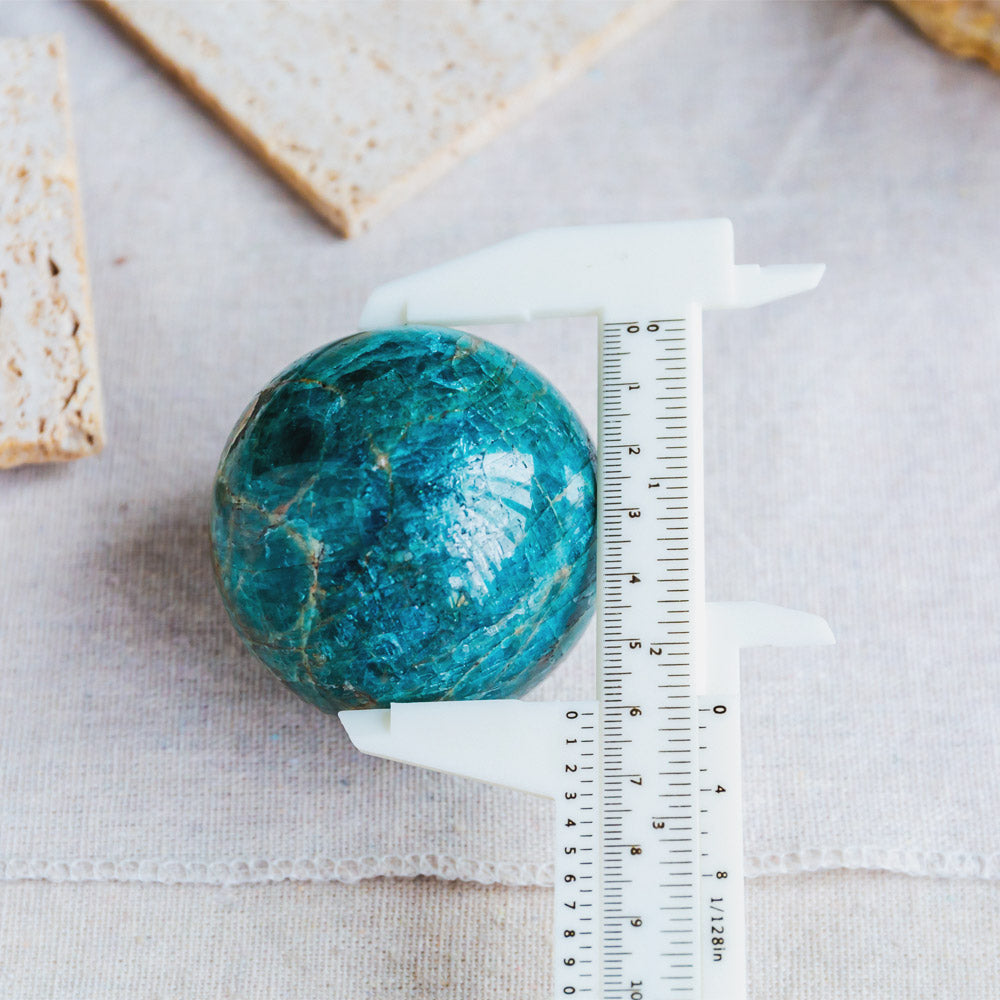 Blue Apatite Sphere