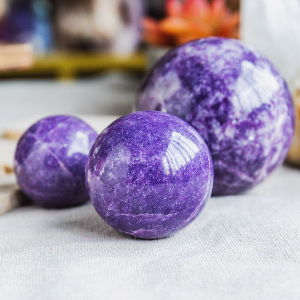 Lepidolite Sphere