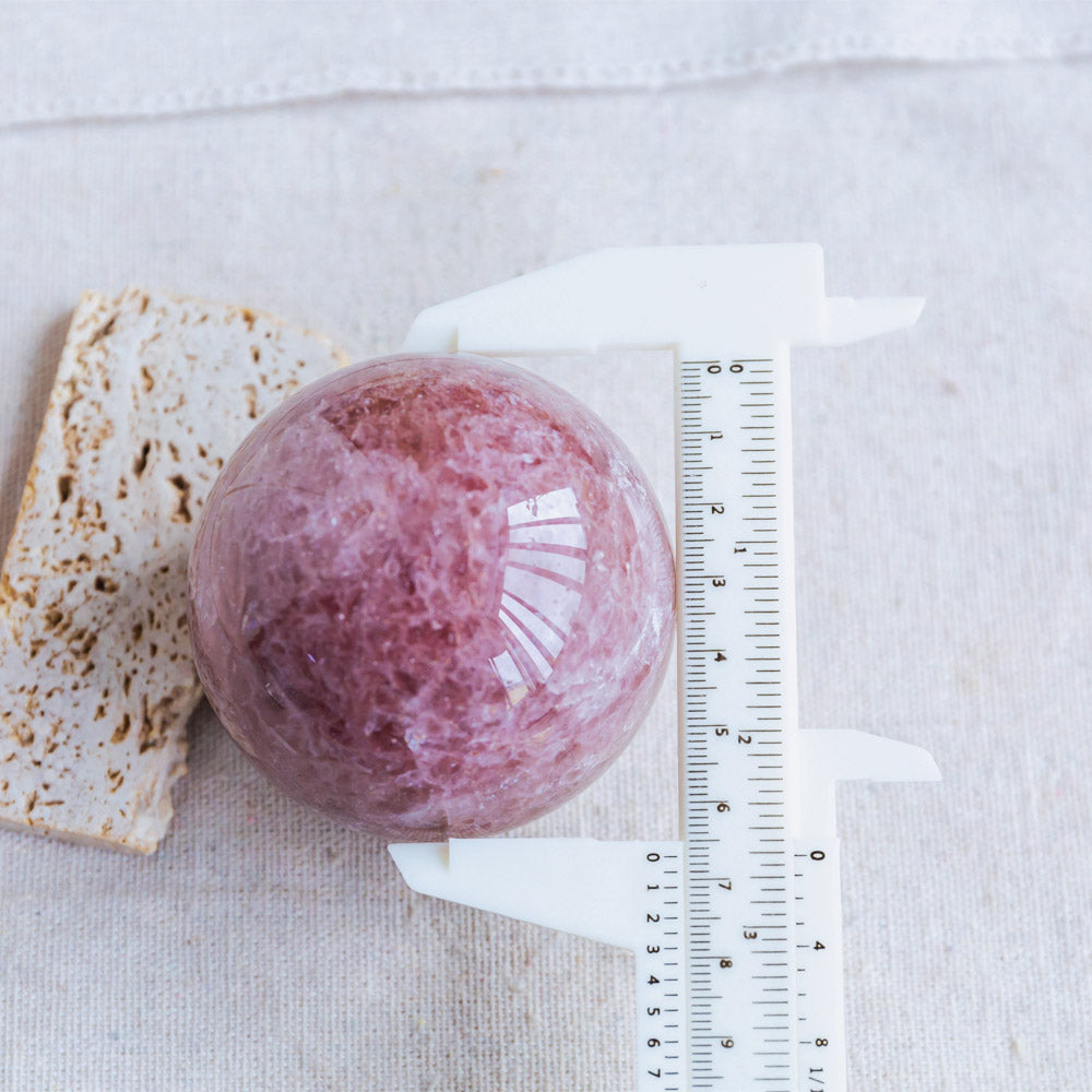 Red Strawberry Quartz Sphere