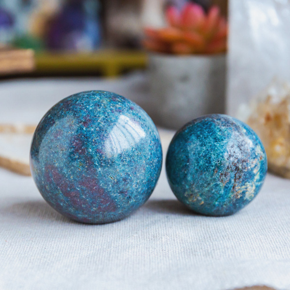 Ruby in Kyanite Sphere