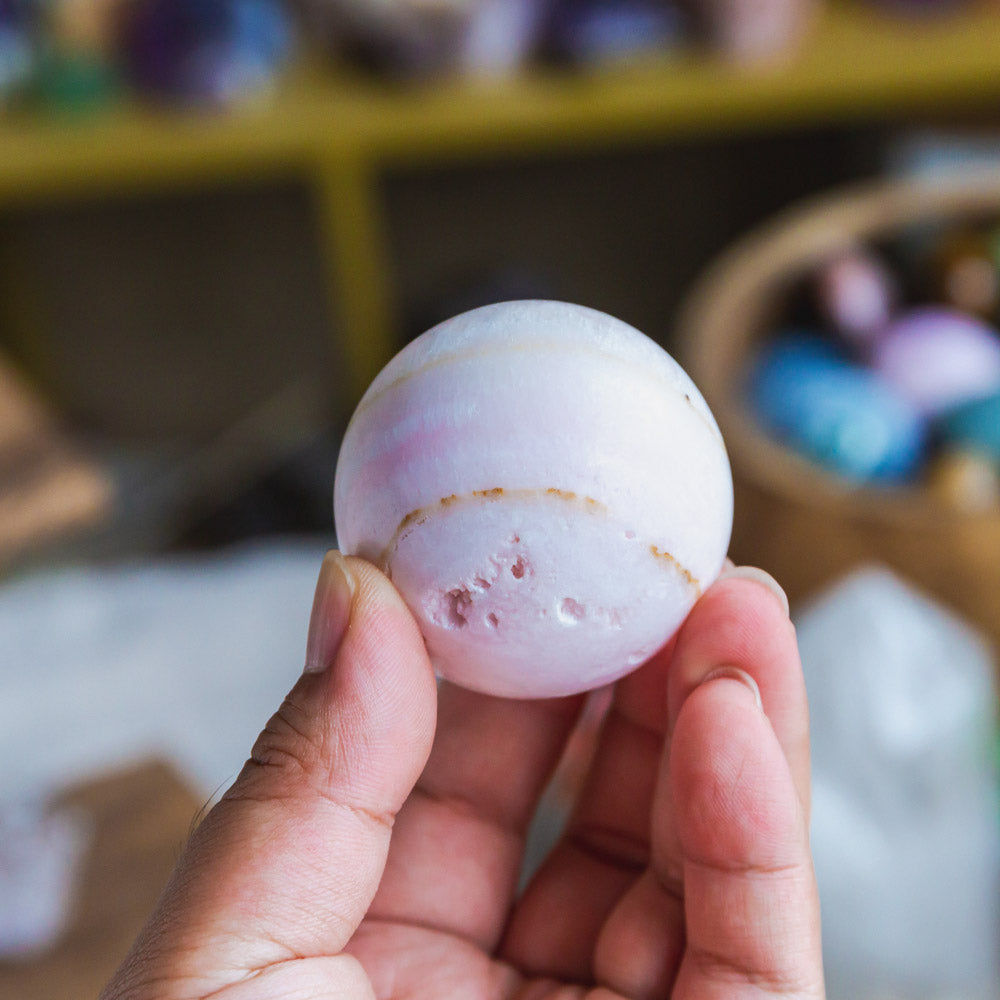 Pink Apatite Sphere