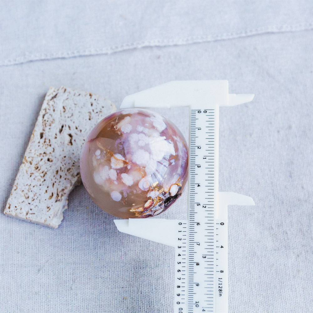 Flower Agate Sphere