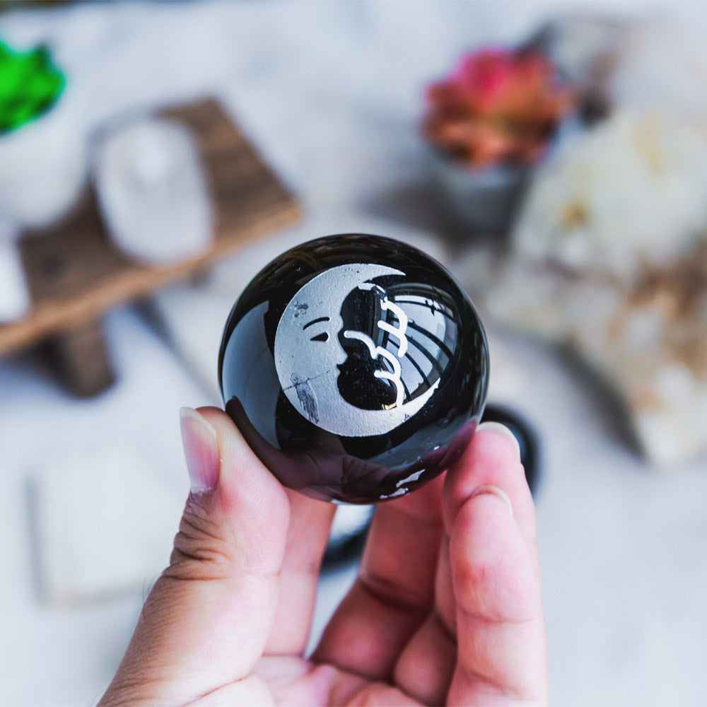 Black Obsidian Sphere