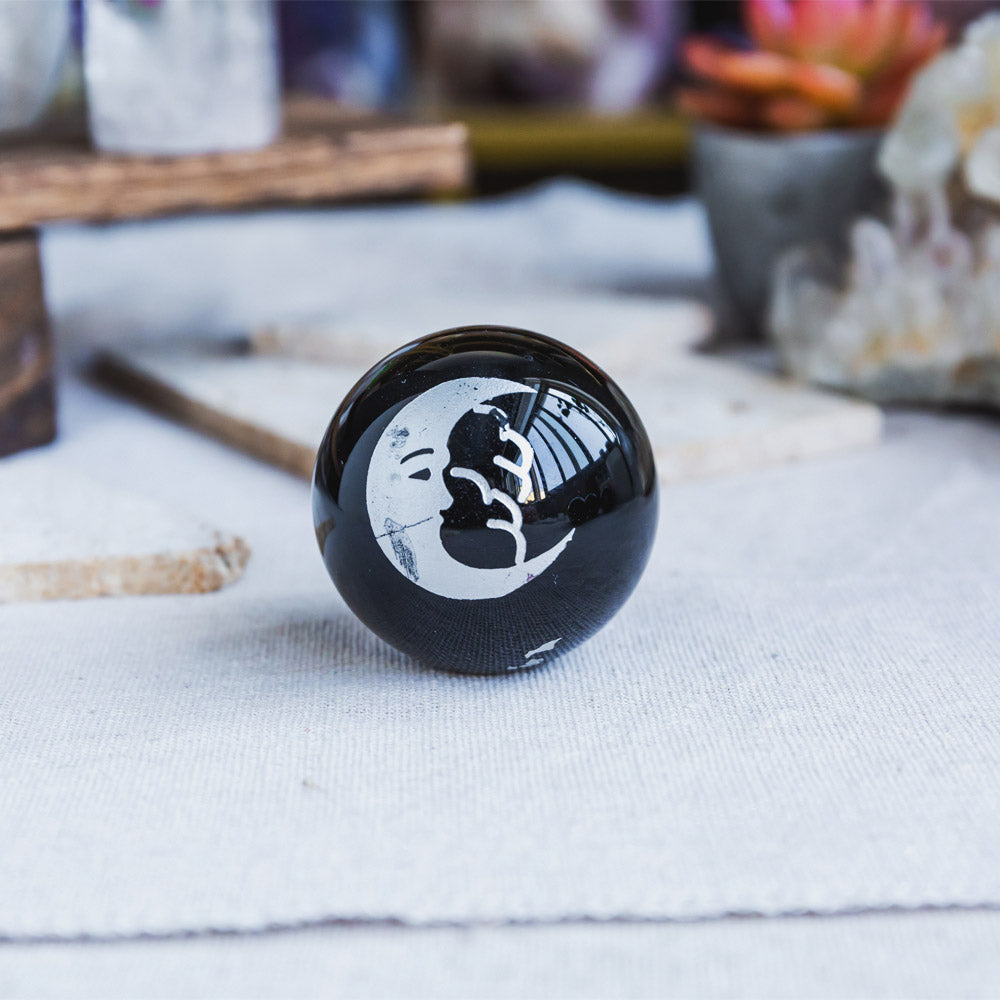 Black Obsidian Sphere