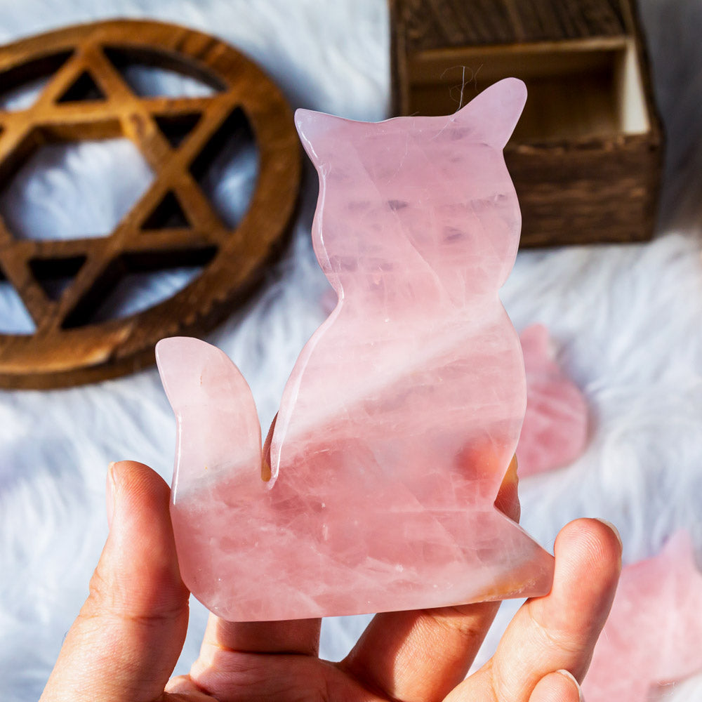 Rose Quartz Cat Slab