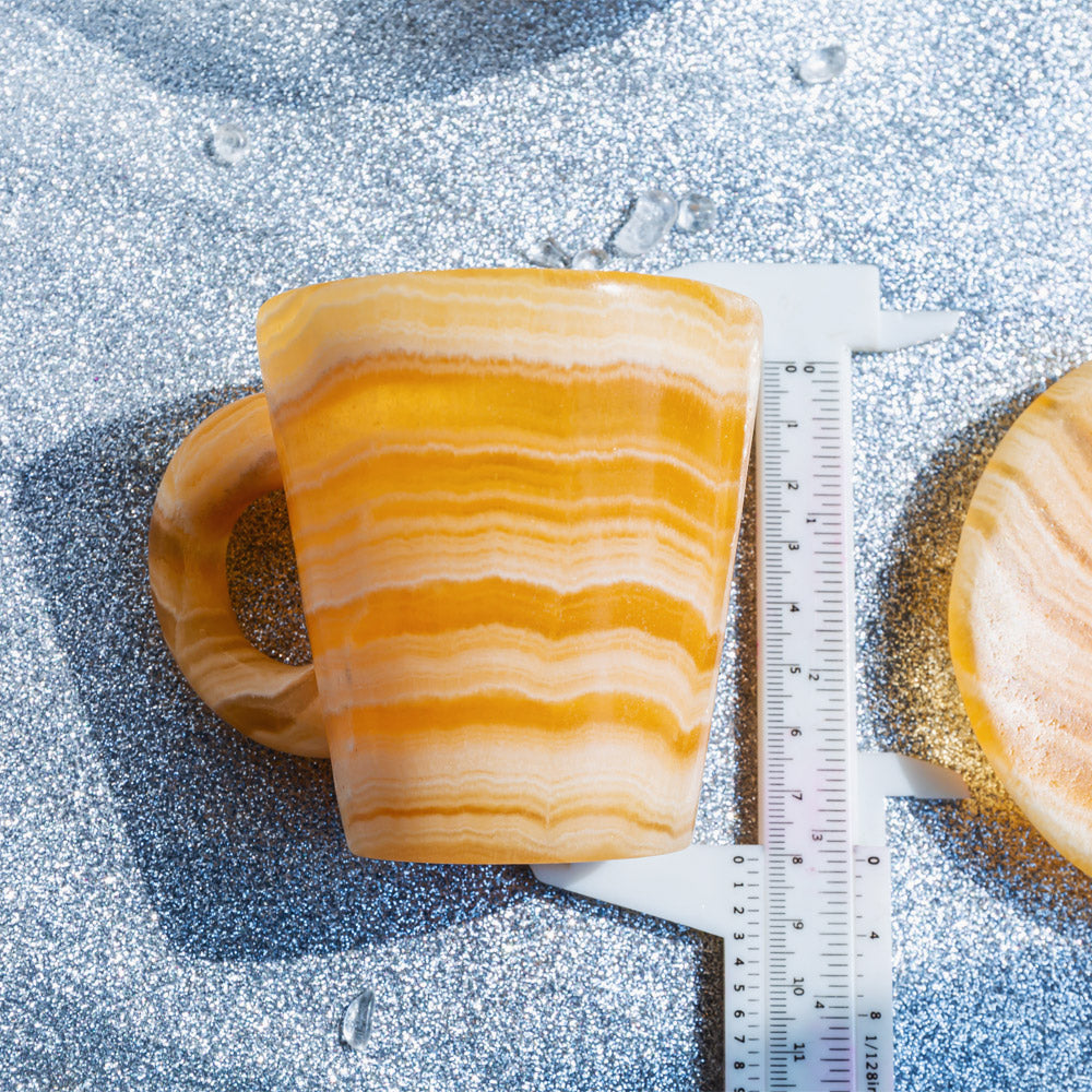 Orange Calcite Cup