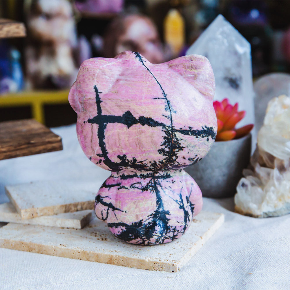 Rhodonite Hello Kitty