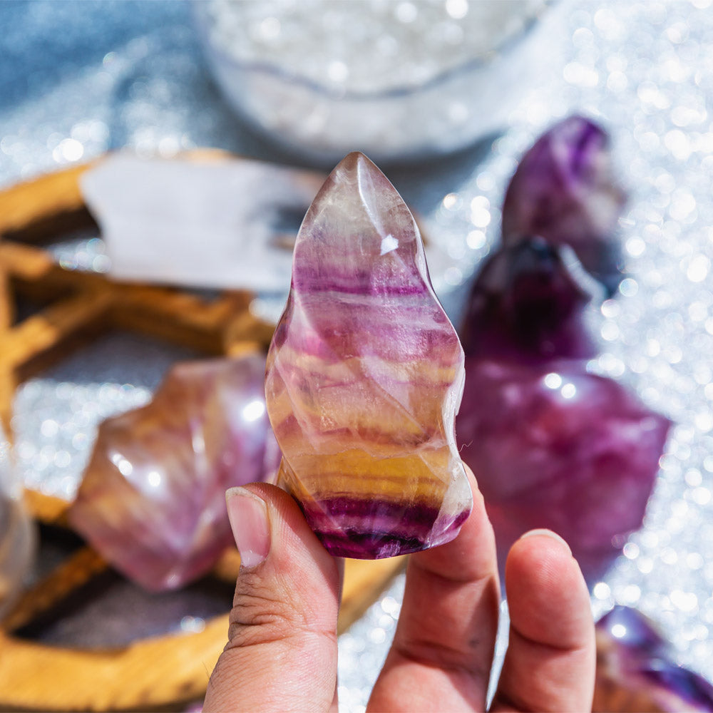 Rainbow Fluorite Flame