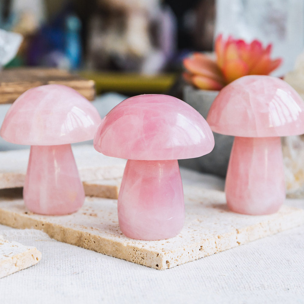 Rose Quartz Mushroom