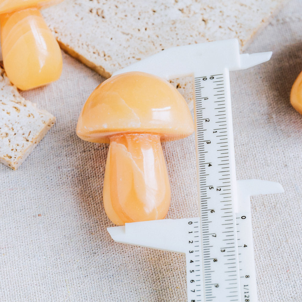 Orange Calcite Mushroom