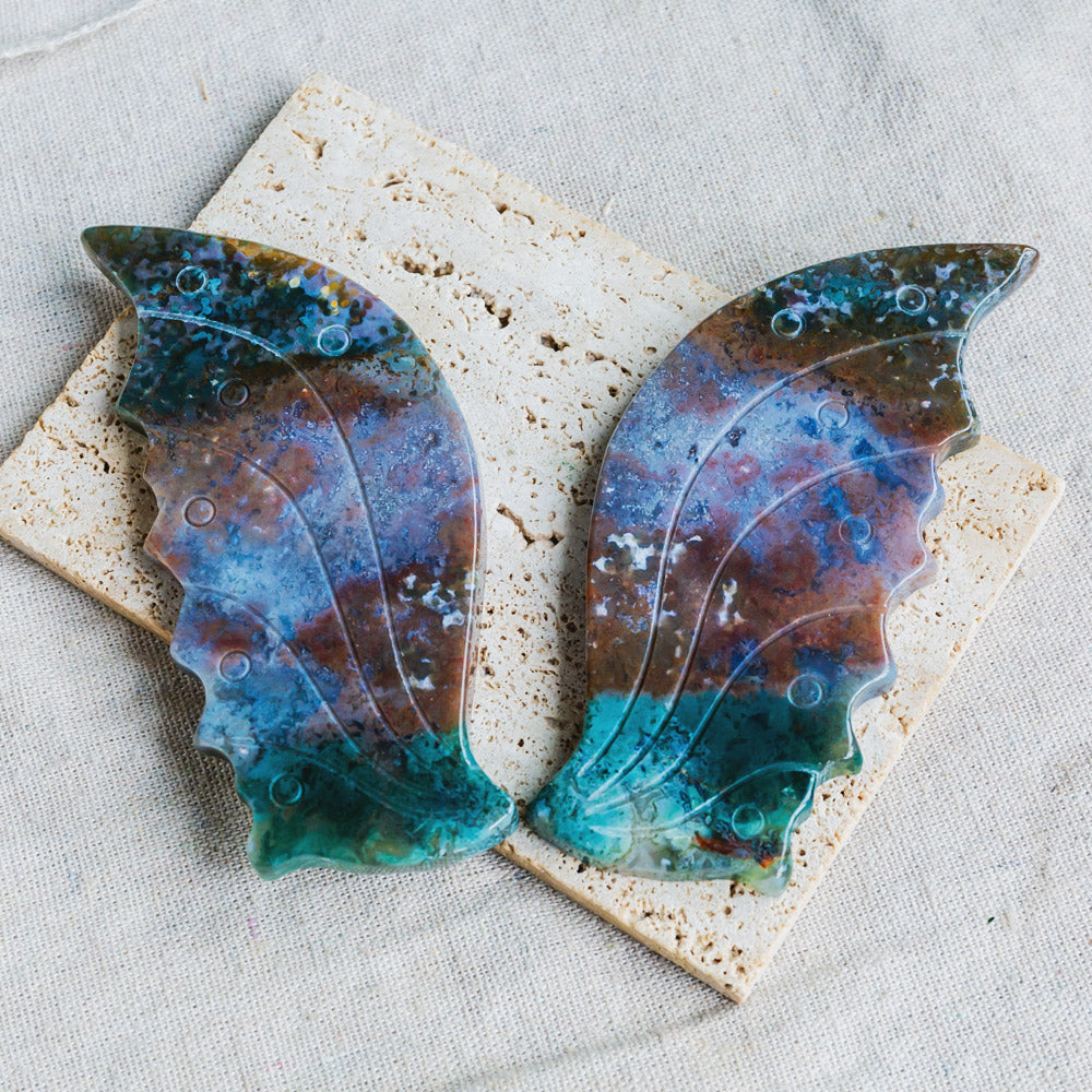 Ocean Jasper Butterfly Wings