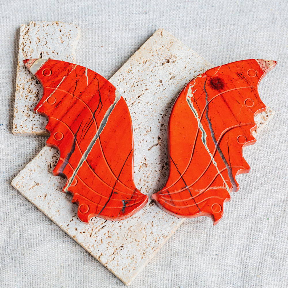 Red Jasper Butterfly Wings