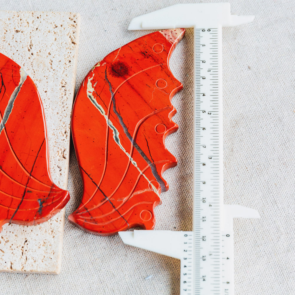 Red Jasper Butterfly Wings