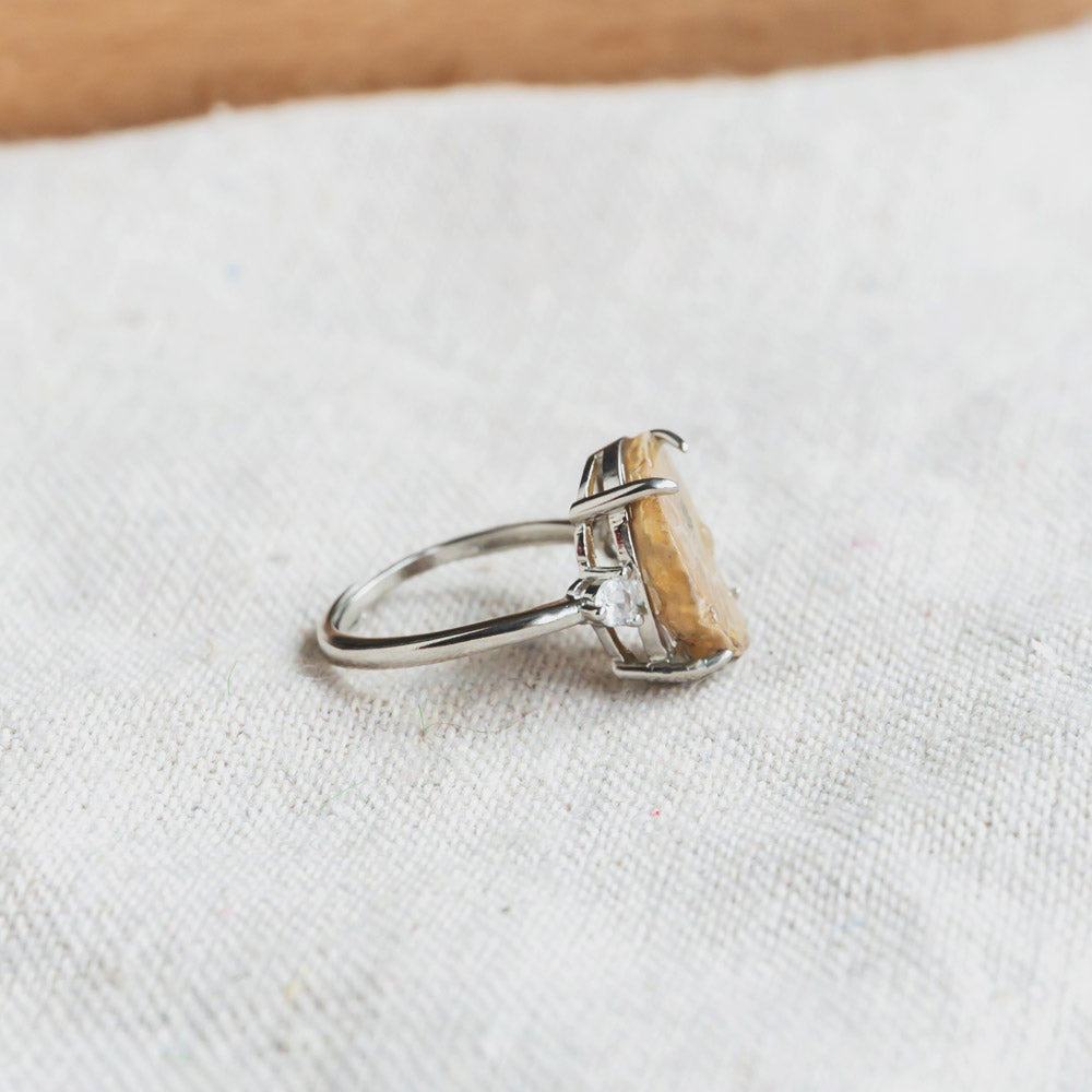 Fossil Snail Ring