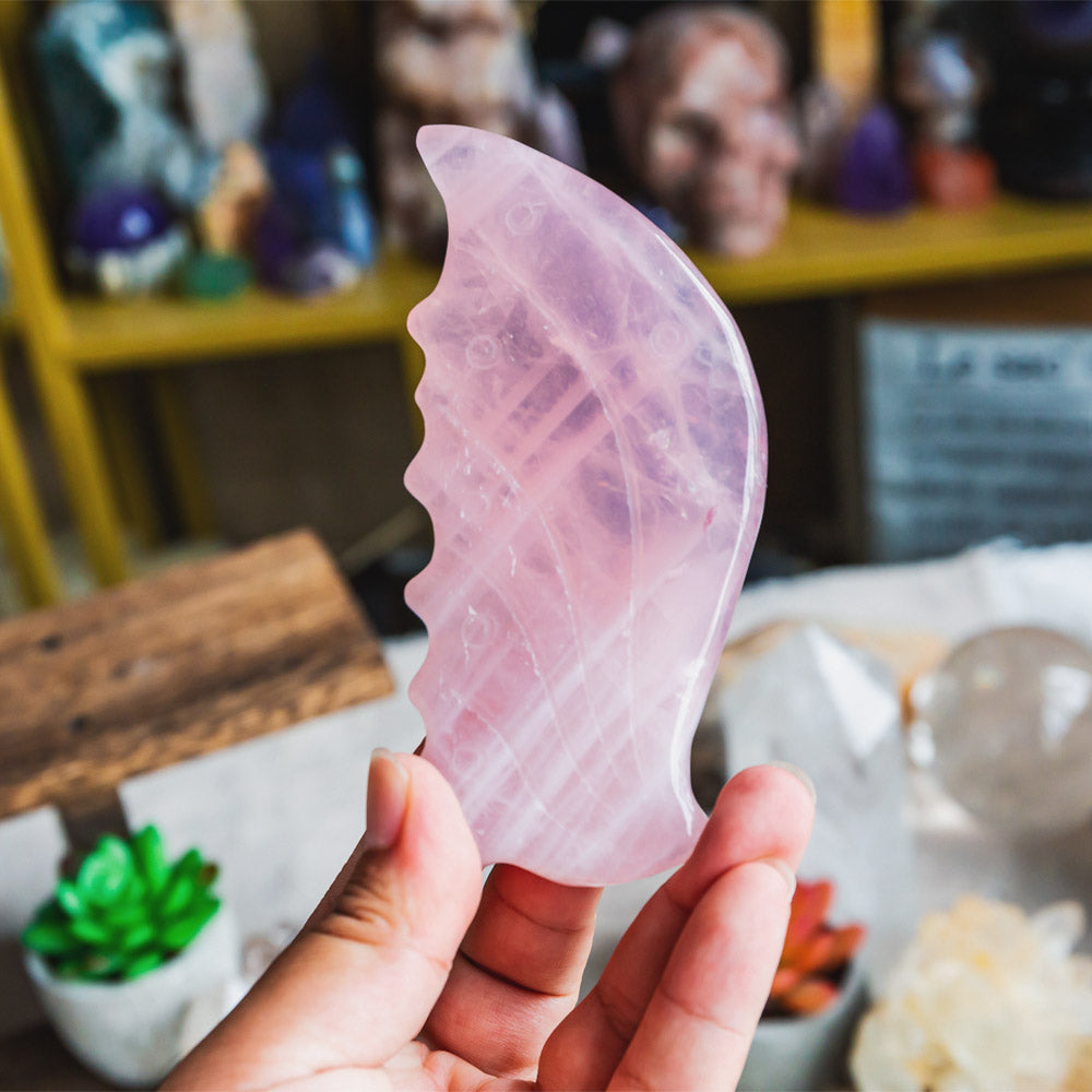 Rose Quartz Butterfly Wings