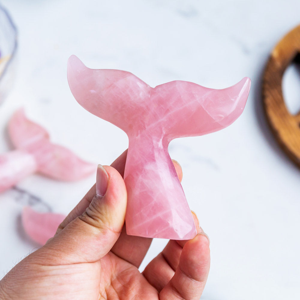 Rose quartz fish tail