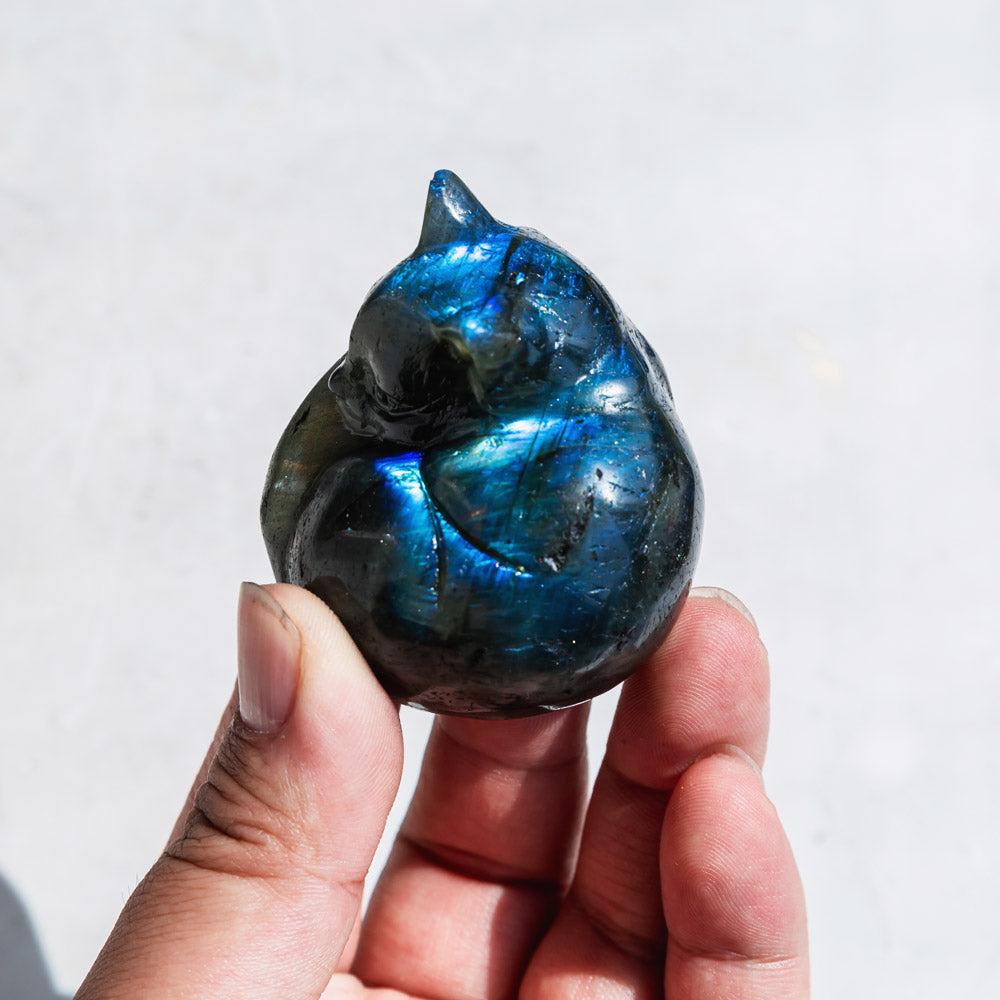 Labradorite Cat Owl Hello Ketty