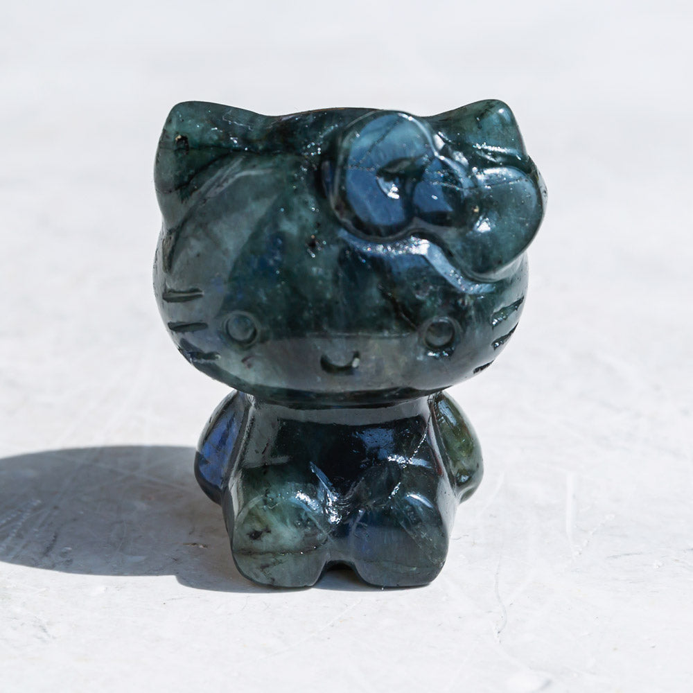 Labradorite Cat Owl Hello Ketty