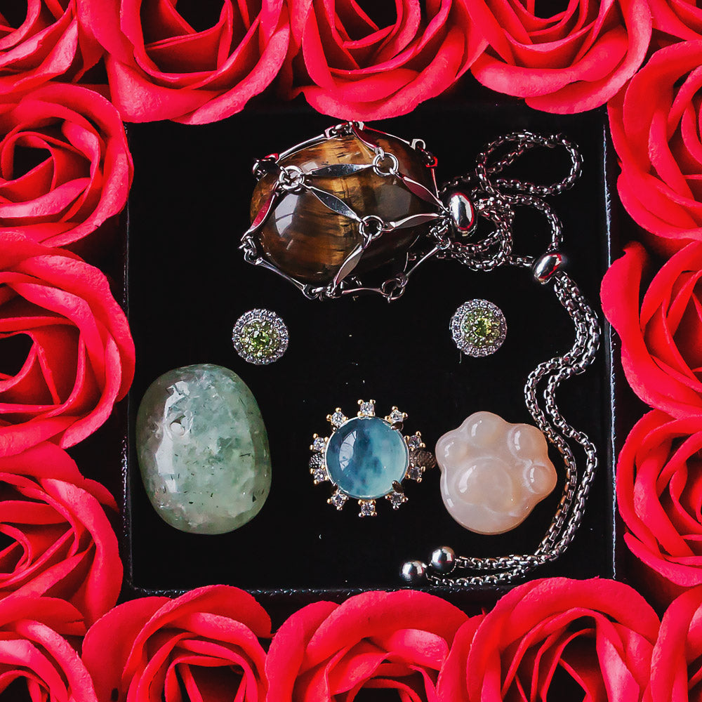 Mother's Day 16 Eternal Flower Natural Crystal Gift Box Set