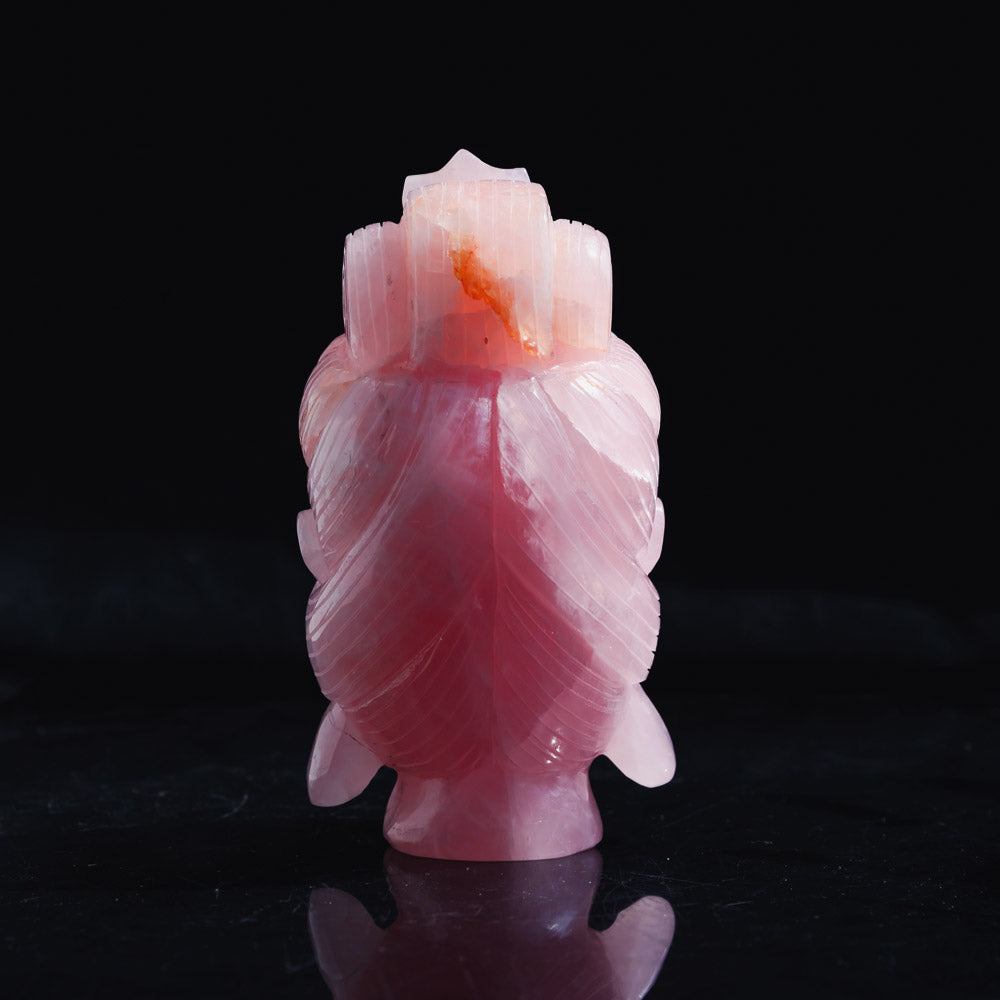 Rose Quartz Buddha's head