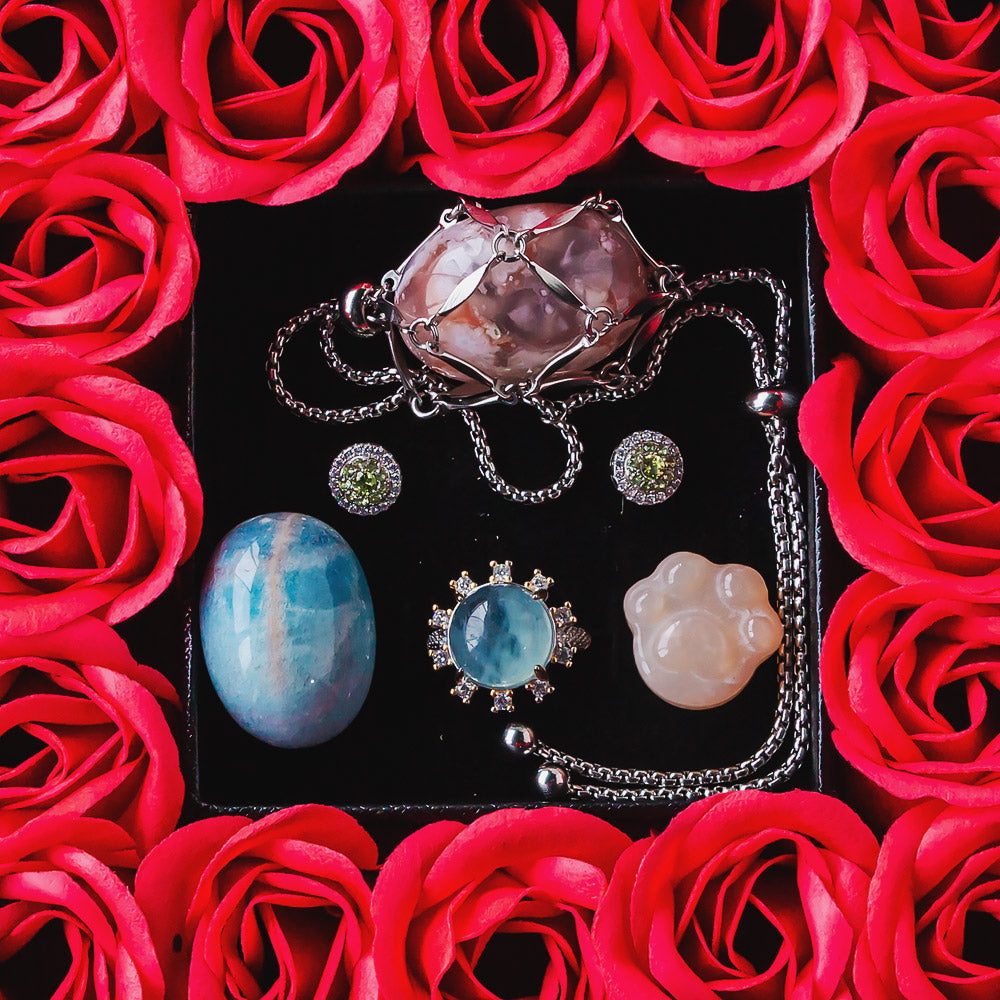 Mother's Day 16 Eternal Flower Natural Crystal Gift Box Set