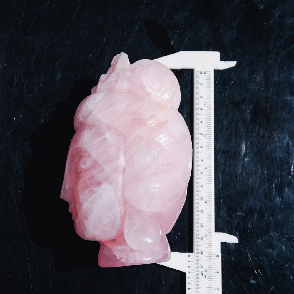 Rose Quartz Buddha's head