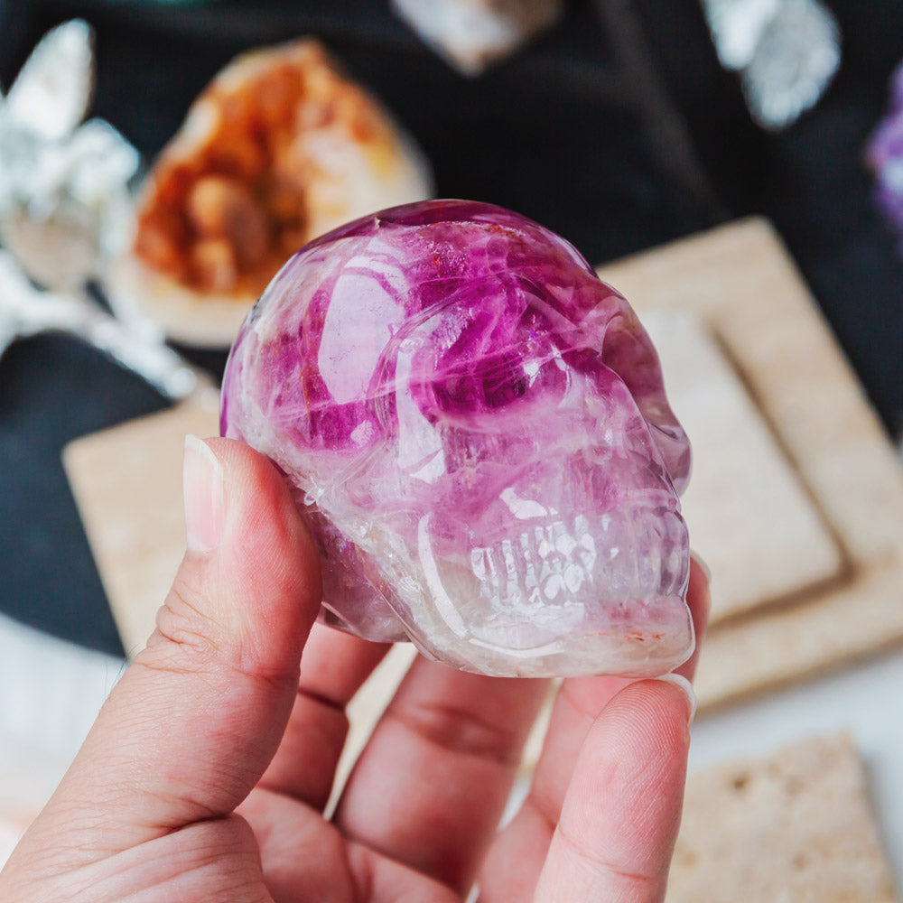 Purple Fluorite Skull