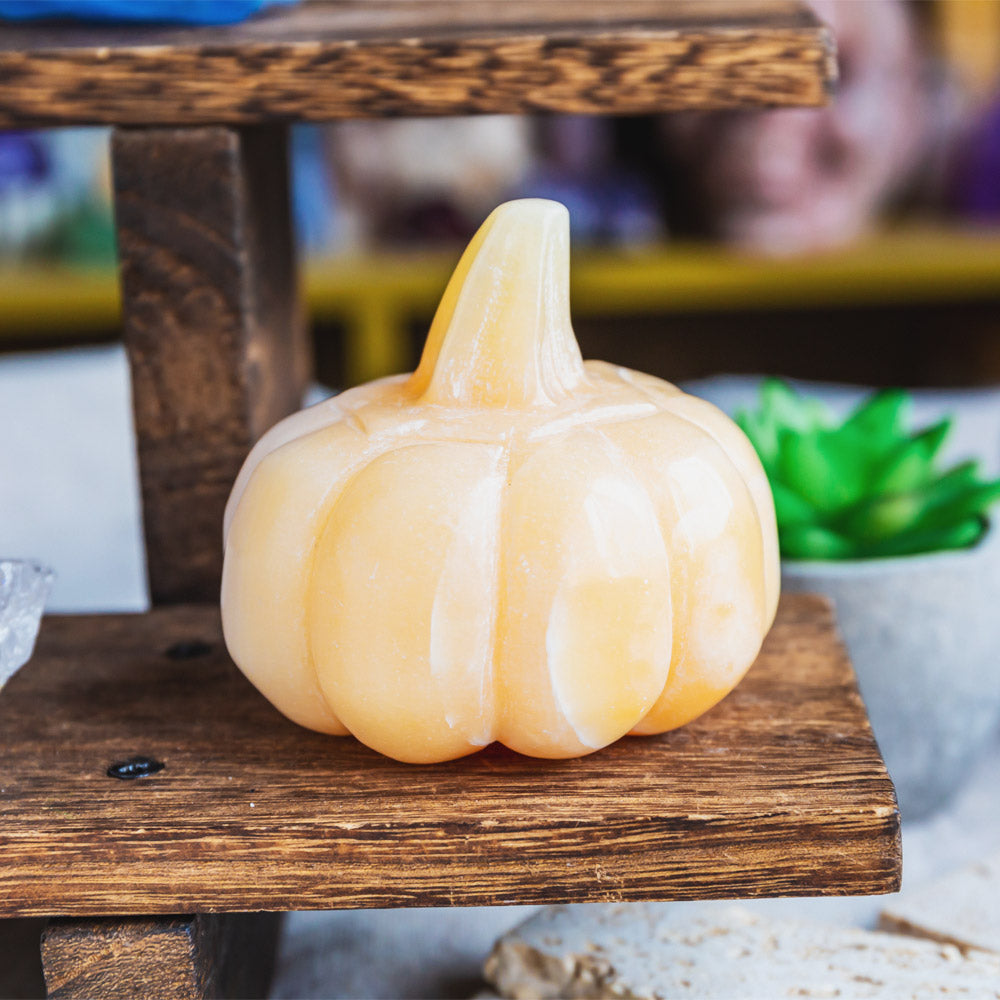 Orange Calcite Pumpkin