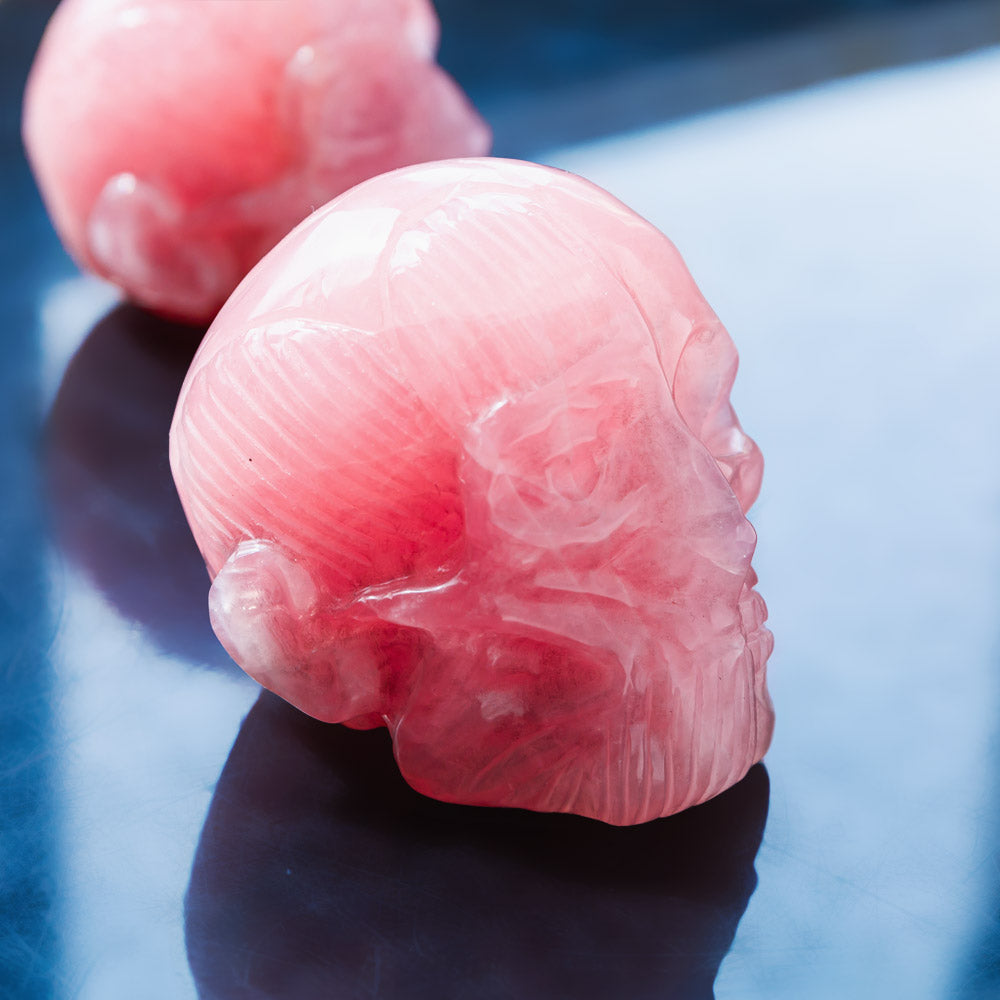 Rose Quartz Skull