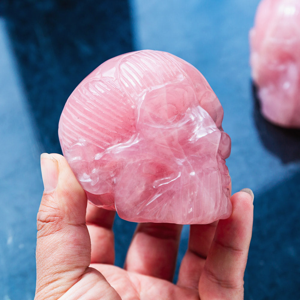 Rose Quartz Skull