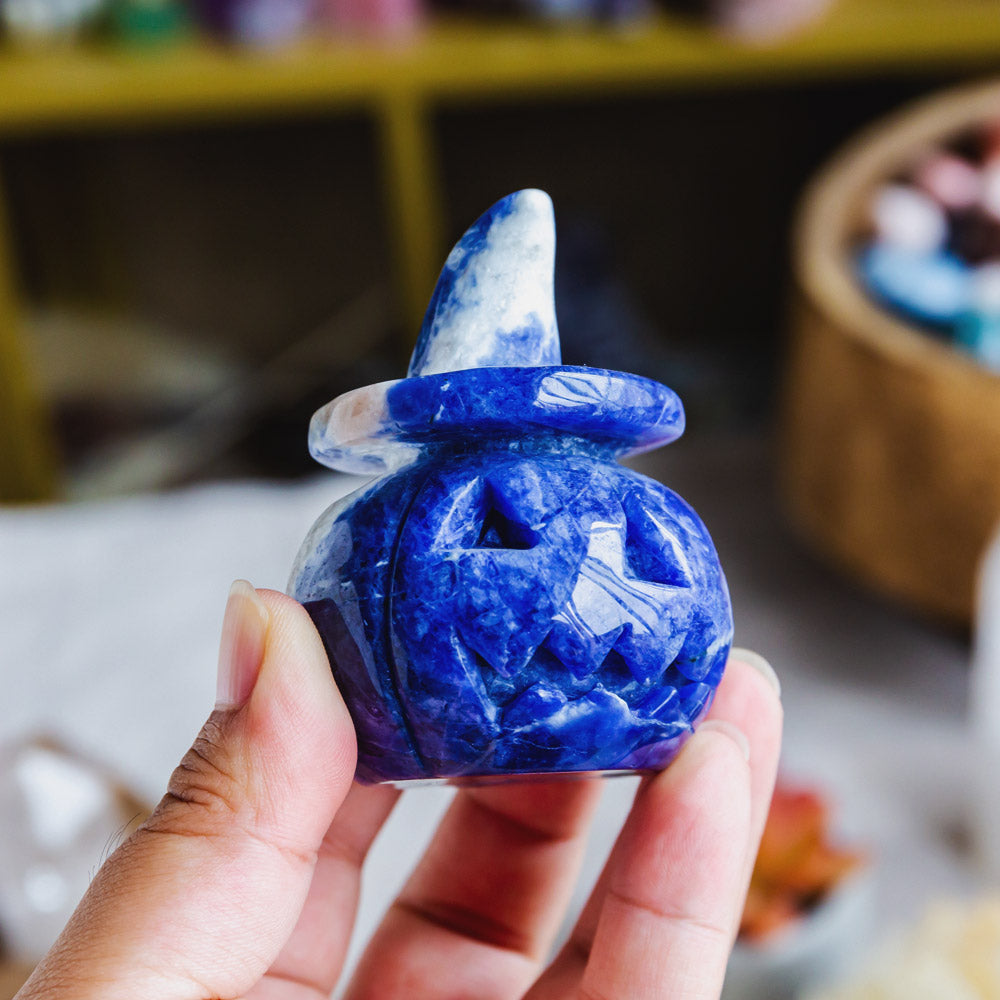 Sodalite Wizard Hat Pumpkin