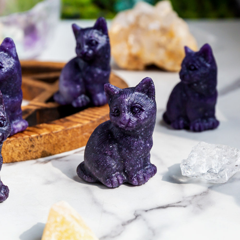 Lepidolite cats