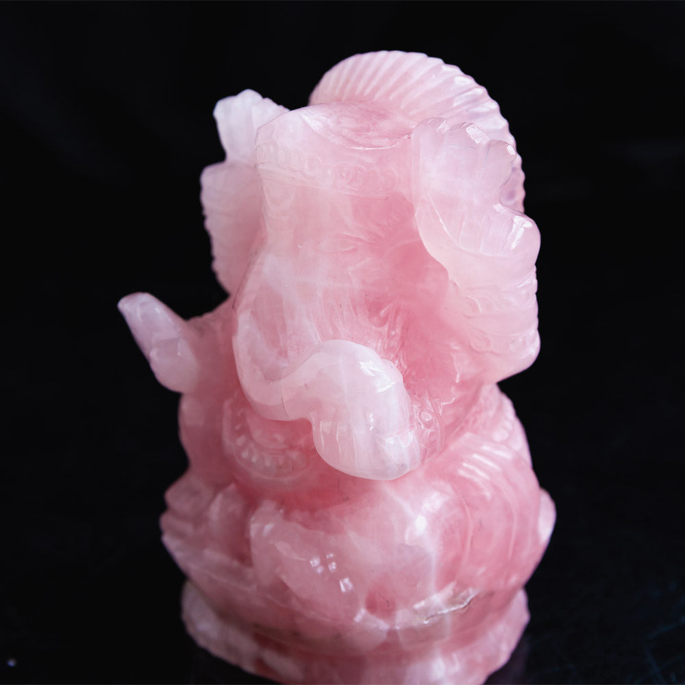 Rose Quartz Ganesha