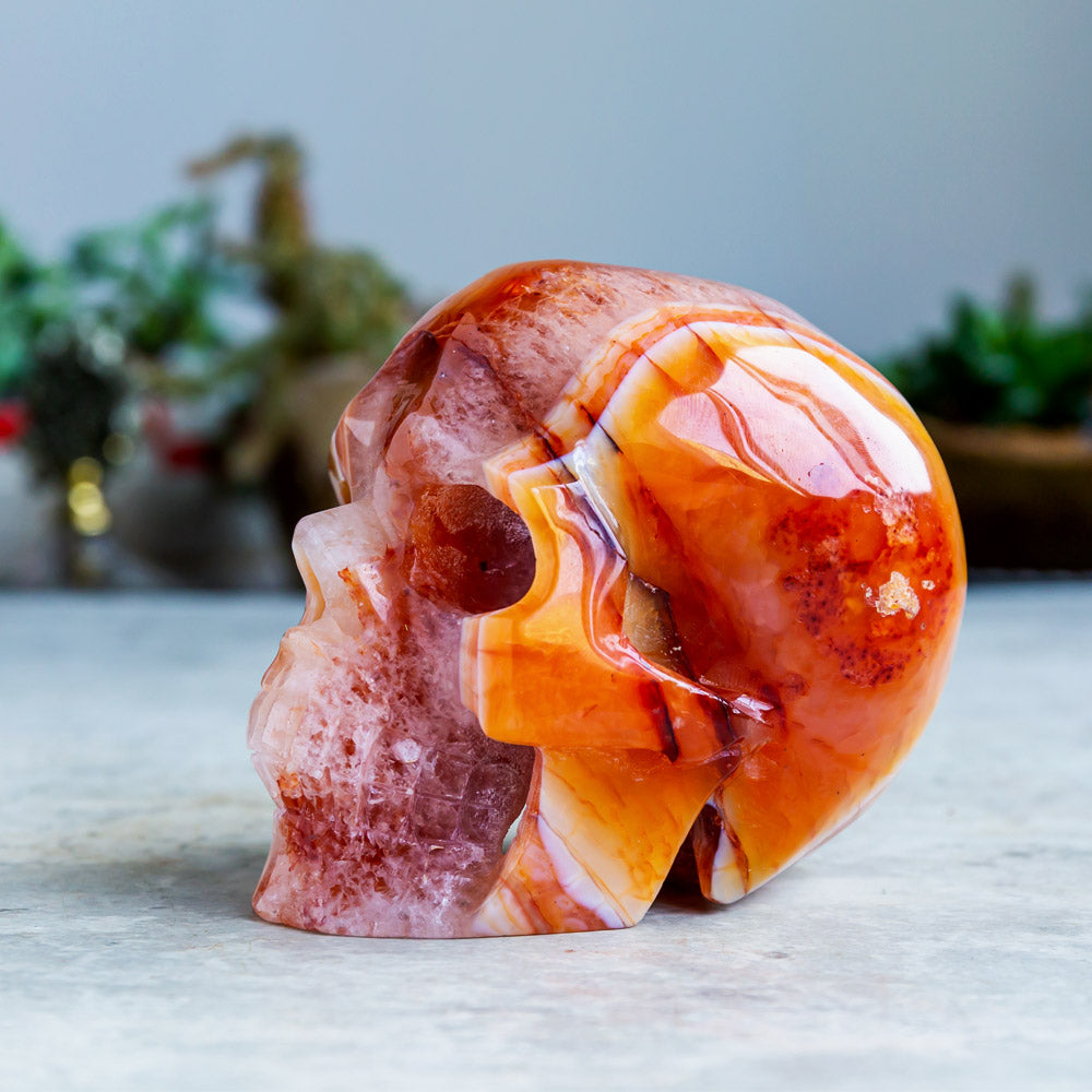 Carnelian Skull