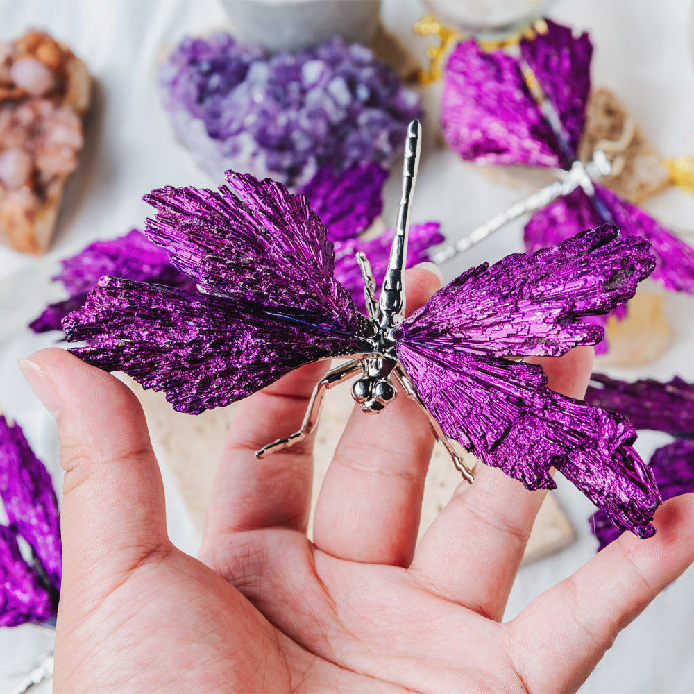 Aura Purple Tourmaline Dragonfly