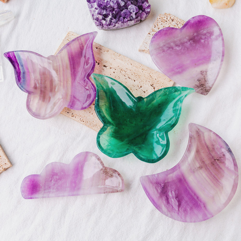 Purple Fluorite Butterfly Bowl