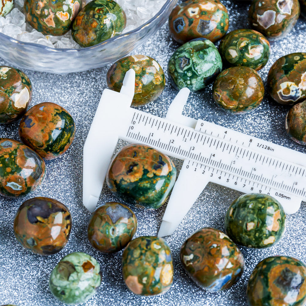 Rainforest Jasper Tumbled Stone